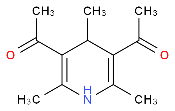 3,5-DIACETYL-2,4,6-TRIMETHYL-1,4-DIHYDROPYRIDINE_分子结构_CAS_1081-09-0)