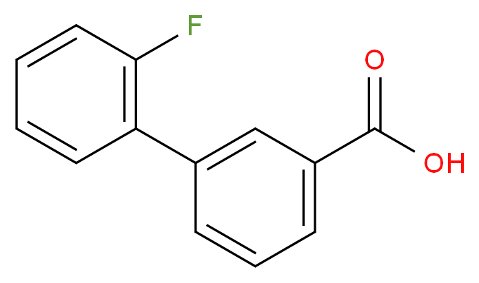 3-(2-fluorophenyl)benzoic acid_分子结构_CAS_103978-23-0