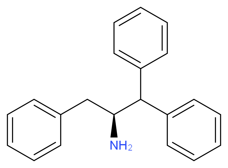 (2S)-1,1,3-triphenylpropan-2-amine_分子结构_CAS_233772-38-8