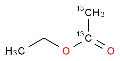 乙酸乙酯-1,2-13C2_分子结构_CAS_84508-45-2)