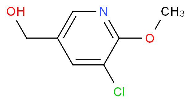 (5-chloro-6-methoxypyridin-3-yl)methanol_分子结构_CAS_132865-53-3