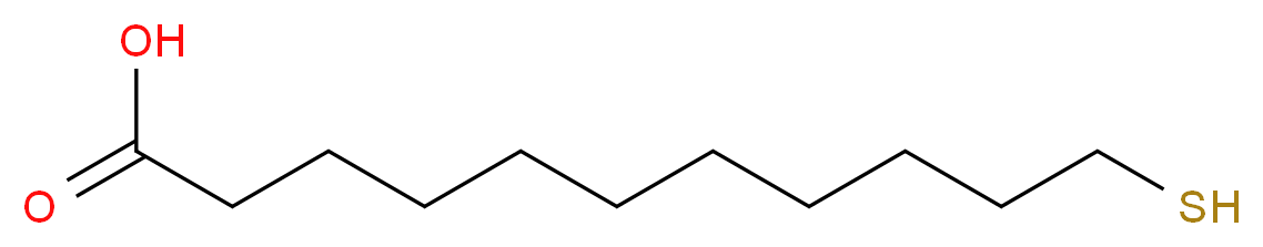 11-MERCAPTOUNDECANOIC ACID_分子结构_CAS_)