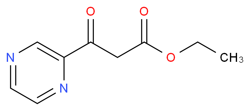 ethyl 3-oxo-3-(pyrazin-2-yl)propanoate_分子结构_CAS_62124-77-0
