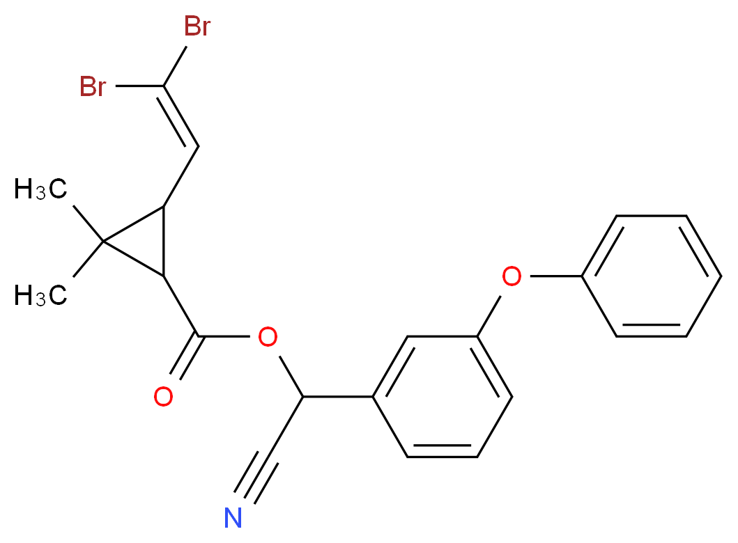 DELTAMETHRIN_分子结构_CAS_52918-63-5)