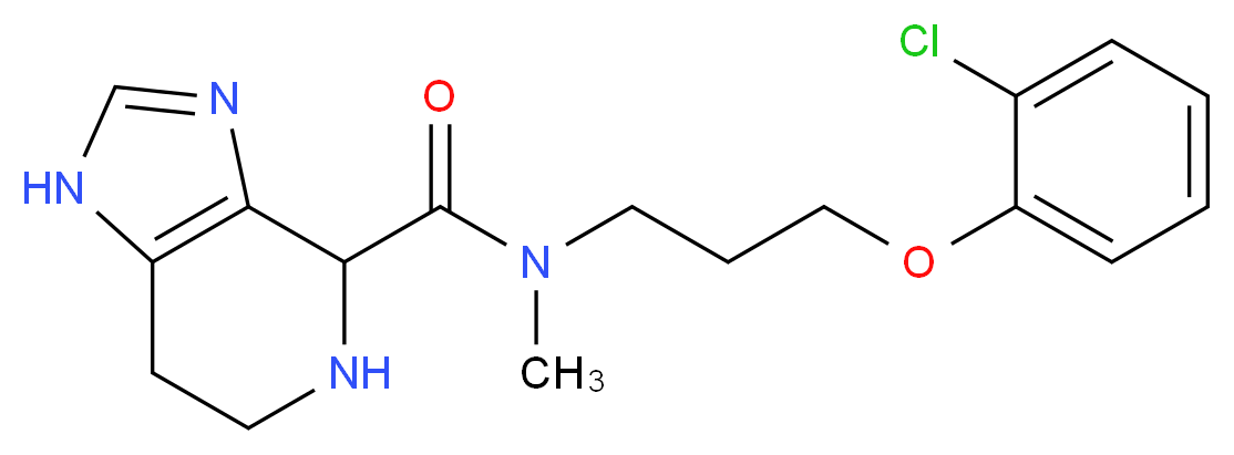 N-[3-(2-chlorophenoxy)propyl]-N-methyl-4,5,6,7-tetrahydro-1H-imidazo[4,5-c]pyridine-4-carboxamide_分子结构_CAS_)