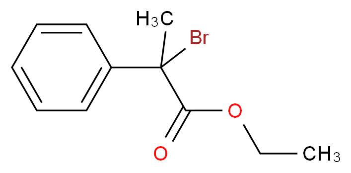 ethyl 2-bromo-2-phenylpropanoate_分子结构_CAS_55004-59-6