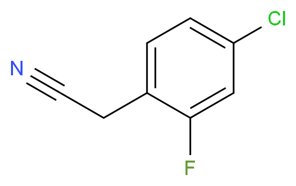 2-(4-chloro-2-fluorophenyl)acetonitrile_分子结构_CAS_75279-53-7)