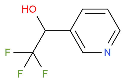 2,2,2-trifluoro-1-(pyridin-3-yl)ethan-1-ol_分子结构_CAS_138624-99-4