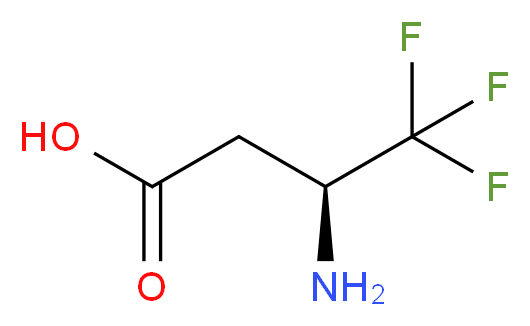 (3S)-3-amino-4,4,4-trifluorobutanoic acid_分子结构_CAS_151871-99-7