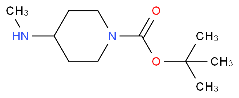 4-Methylamino-piperidine-1-carboxylic acid tert-butyl ester_分子结构_CAS_147539-41-1)