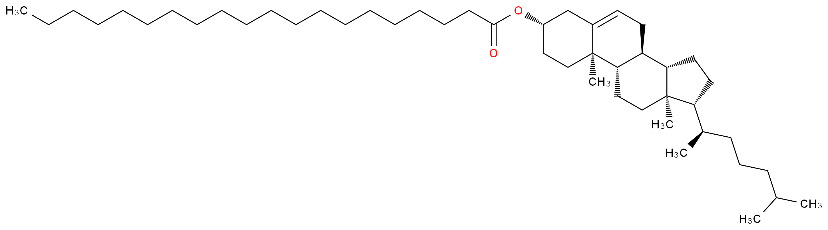 (1S,2R,5S,10S,11S,14R,15R)-2,15-dimethyl-14-[(2R)-6-methylheptan-2-yl]tetracyclo[8.7.0.0<sup>2</sup>,<sup>7</sup>.0<sup>1</sup><sup>1</sup>,<sup>1</sup><sup>5</sup>]heptadec-7-en-5-yl icosanoate_分子结构_CAS_2573-03-7