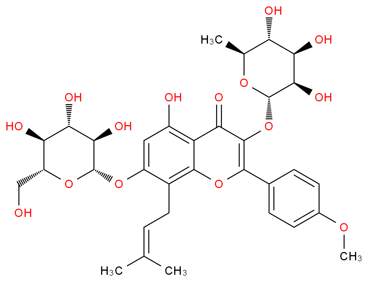 Icariin_分子结构_CAS_489-32-7)