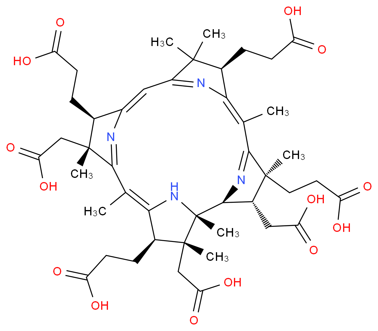 Hydrogenobyrinic Acid_分子结构_CAS_23599-55-5)