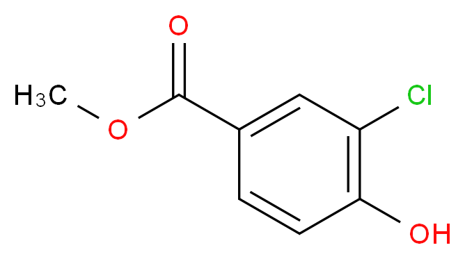 methyl 3-chloro-4-hydroxybenzoate_分子结构_CAS_3964-57-6