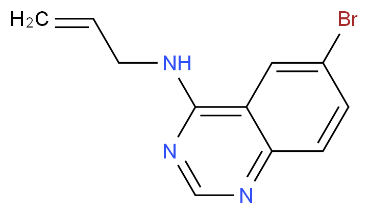 6-bromo-N-(prop-2-en-1-yl)quinazolin-4-amine_分子结构_CAS_307538-42-7