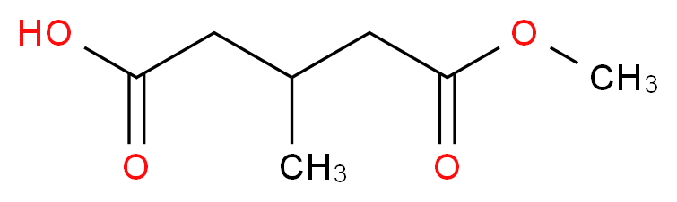 5-Methoxy-3-methyl-5-oxopentanoic acid_分子结构_CAS_27151-65-1)