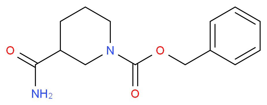 benzyl 3-carbamoylpiperidine-1-carboxylate_分子结构_CAS_569348-14-7