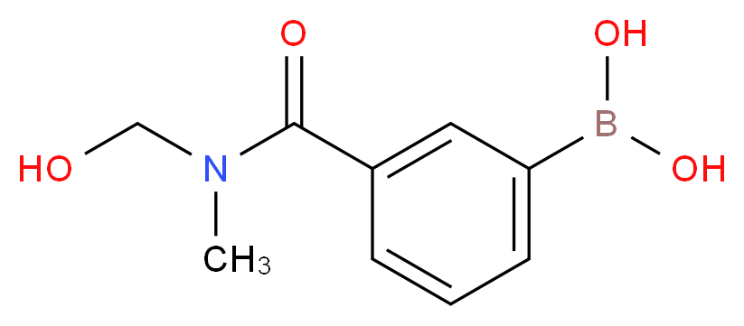 3-[甲氧基(甲基)氨甲酰基]苯硼酸_分子结构_CAS_723281-57-0)