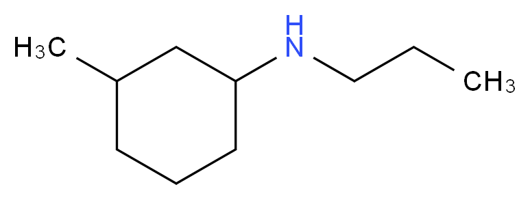 3-methyl-N-propylcyclohexan-1-amine_分子结构_CAS_1051919-32-4