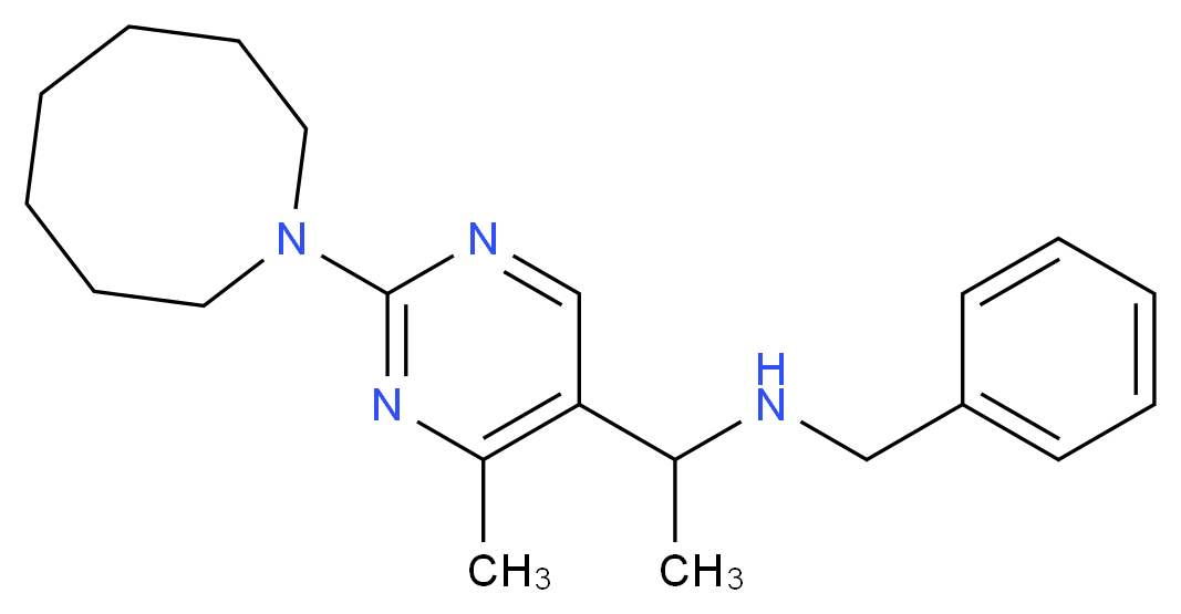 1-[2-(1-azocanyl)-4-methyl-5-pyrimidinyl]-N-benzylethanamine_分子结构_CAS_)