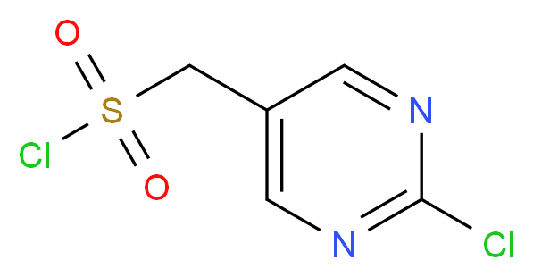 (2-chloropyrimidin-5-yl)methanesulfonyl chloride_分子结构_CAS_1196145-67-1)