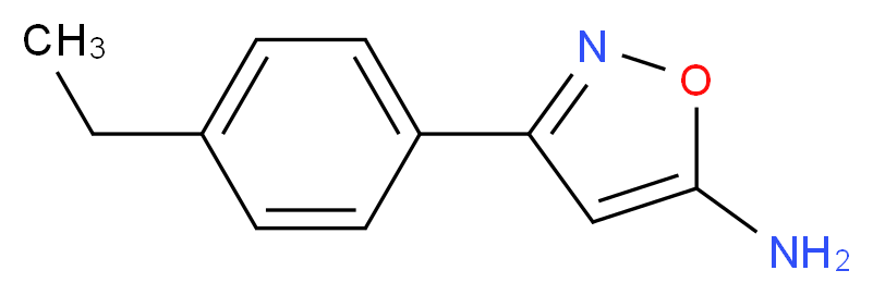 3-(4-Ethylphenyl)-5-isoxazolamine_分子结构_CAS_1020955-20-7)