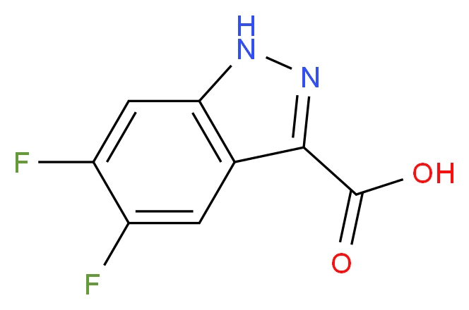 5,6-Difluoro-1H-indazole-3-carboxylic acid_分子结构_CAS_129295-33-6)