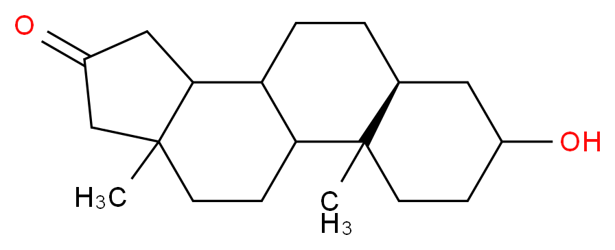 (7S)-5-hydroxy-2,15-dimethyltetracyclo[8.7.0.0<sup>2</sup>,<sup>7</sup>.0<sup>1</sup><sup>1</sup>,<sup>1</sup><sup>5</sup>]heptadecan-13-one_分子结构_CAS_571-51-7