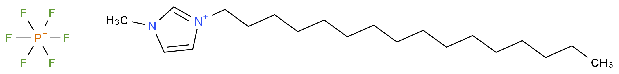 3-hexadecyl-1-methyl-1H-imidazol-3-ium; hexafluoro-λ<sup>5</sup>-phosphanuide_分子结构_CAS_219947-95-2