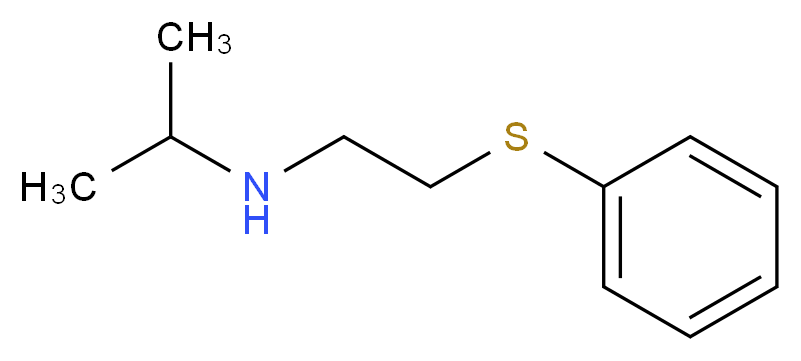 [2-(phenylsulfanyl)ethyl](propan-2-yl)amine_分子结构_CAS_67747-26-6