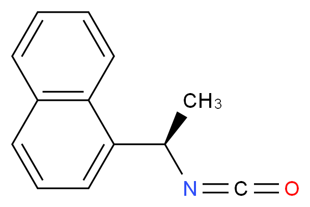 (R)-(-)-1-(1-萘基)乙基异氰酸酯_分子结构_CAS_42340-98-7)