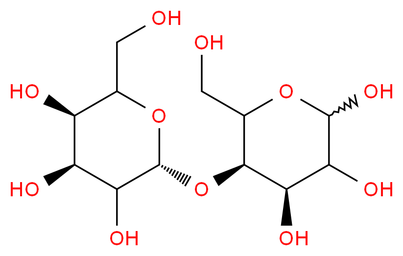 4-O-(α-D-Galactopyranosyl)-D-galactose_分子结构_CAS_13117-26-5)