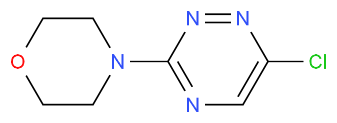 6-CHLORO-3-MORPHOLIN-4-YL-1,2,4-TRIAZINE_分子结构_CAS_)