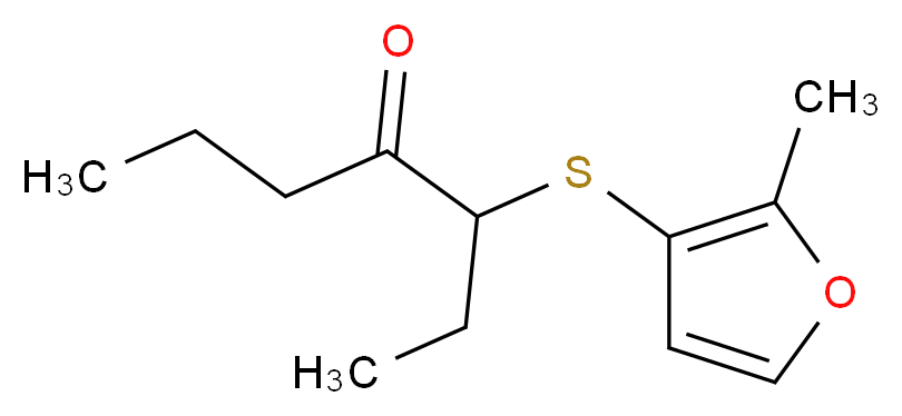 3-[(2-methylfuran-3-yl)sulfanyl]heptan-4-one_分子结构_CAS_61295-41-8