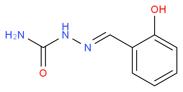 [(E)-[(2-hydroxyphenyl)methylidene]amino]urea_分子结构_CAS_3030-97-5