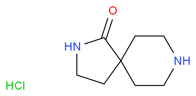 2,8-diazaspiro[4.5]decan-1-one hydrochloride_分子结构_CAS_832710-65-3