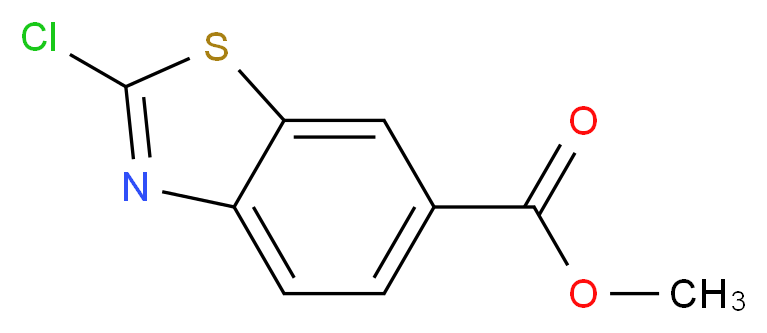 Methyl 2-chlorobenzo[d]thiazole-6-carboxylate_分子结构_CAS_90792-69-1)