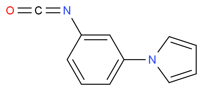 1-(3-isocyanatophenyl)-1H-pyrrole_分子结构_CAS_857283-59-1)