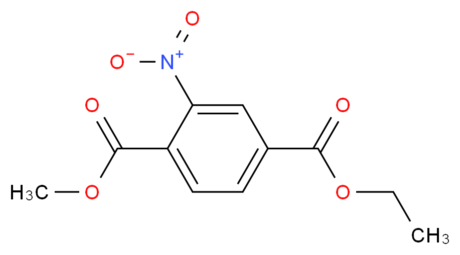 4-Ethyl 1-methyl 2-nitroterephthalate_分子结构_CAS_218590-76-2)