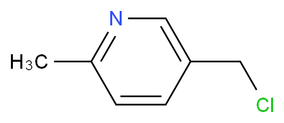 5-(CHLOROMETHYL)-2-METHYLPYRIDINE_分子结构_CAS_52426-66-1)