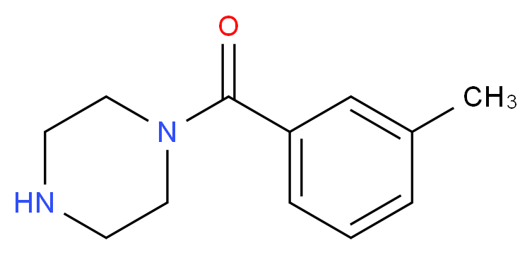 1-(3-methylbenzoyl)piperazine_分子结构_CAS_100939-91-1