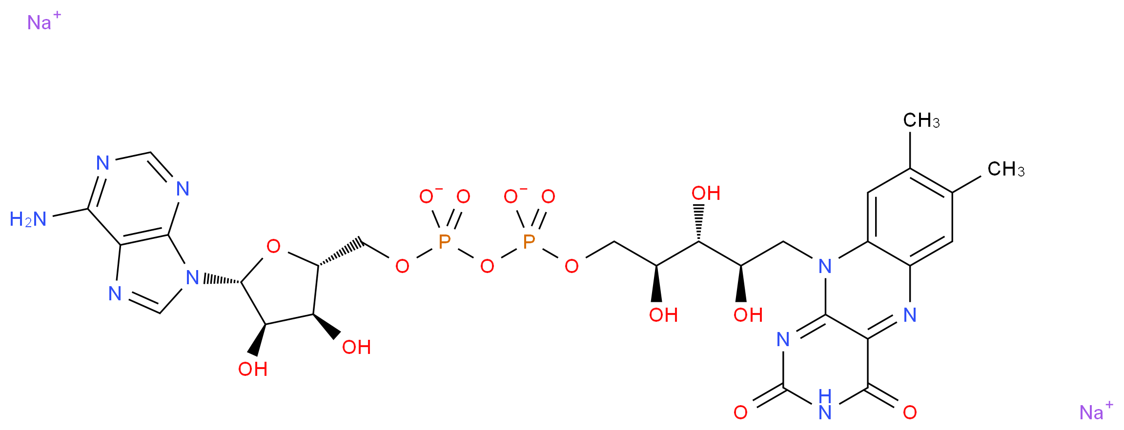 Flavine Adenine Dinucleotide Disodium Salt_分子结构_CAS_146-14-5)