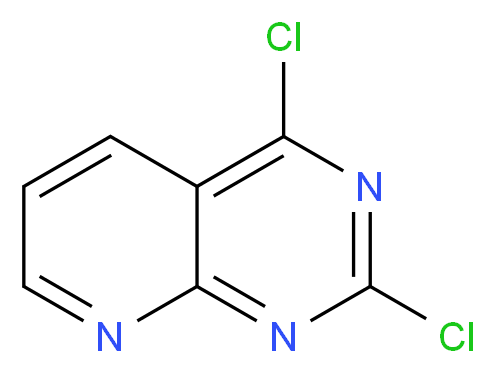 2,4-dichloropyrido[2,3-d]pyrimidine_分子结构_CAS_126728-20-9