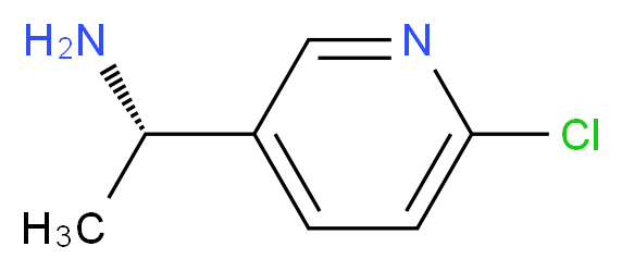 (1S)-1-(6-CHLORO(3-PYRIDYL))ETHYLAMINE_分子结构_CAS_579515-26-7)