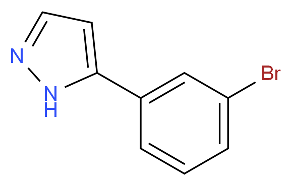 3-(3-bromophenyl)-1H-pyrazole_分子结构_CAS_149739-65-1)