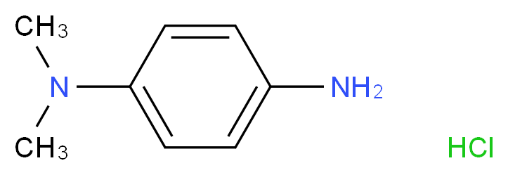 1-N,1-N-dimethylbenzene-1,4-diamine hydrochloride_分子结构_CAS_2052-46-2