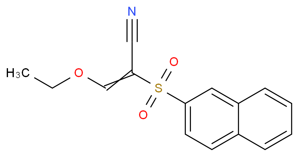 3-Ethoxy-2-[(naphth-2-yl)sulphonyl]acrylonitrile_分子结构_CAS_32083-61-7)