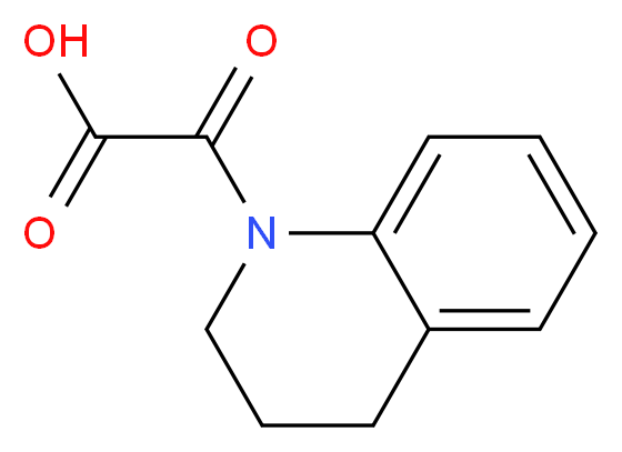 3,4-dihydro-1(2H)-quinolinyl(oxo)acetic acid_分子结构_CAS_1018565-99-5)