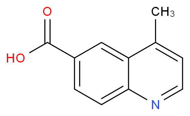 4-methylquinoline-6-carboxylic acid_分子结构_CAS_7101-68-0