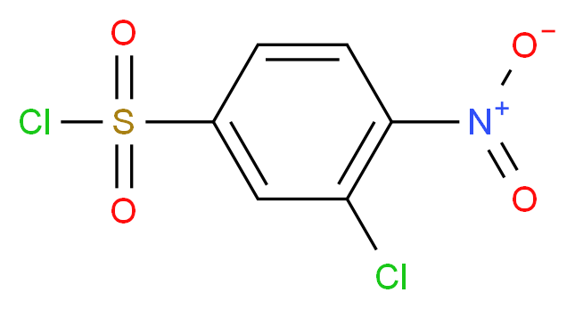 3-氯-4-硝基苯磺酰氯_分子结构_CAS_64835-30-9)